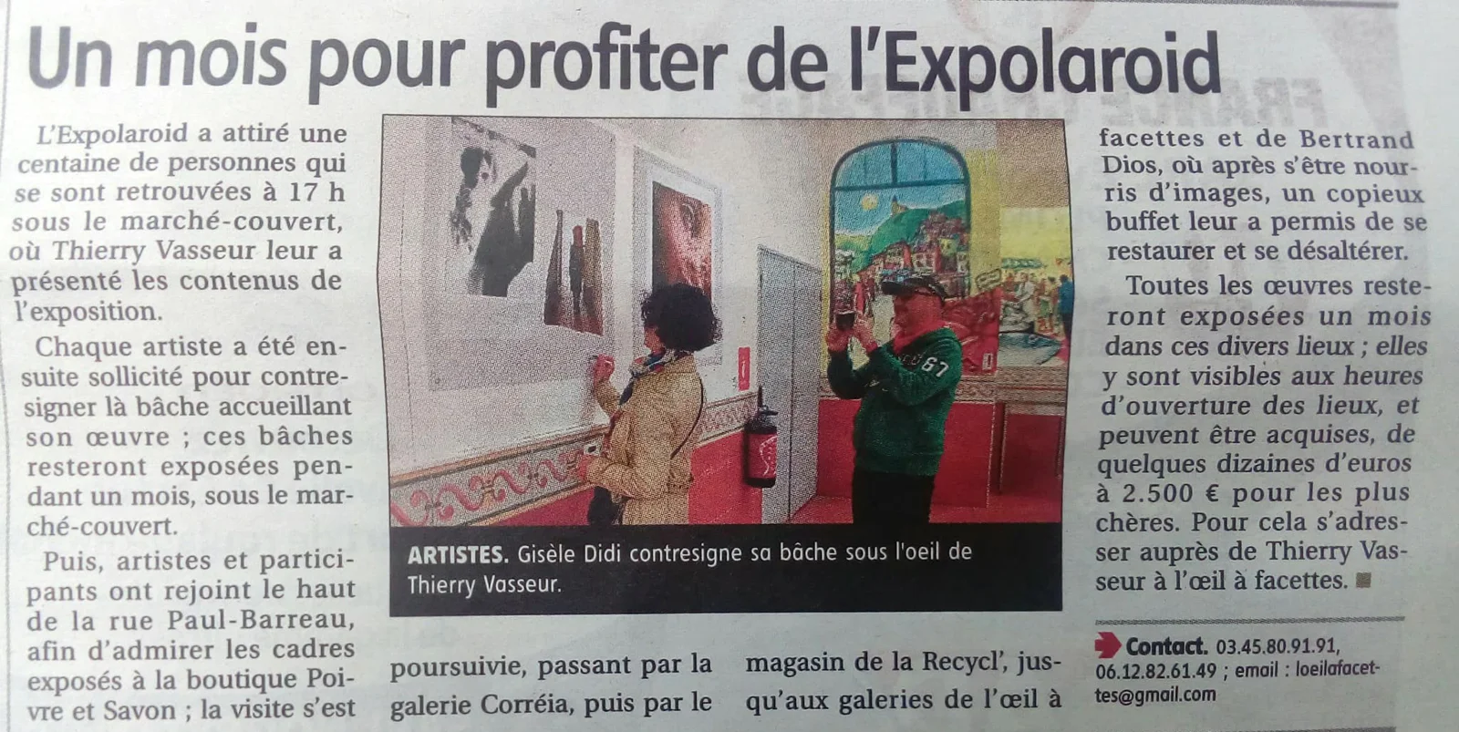 Du 7 avril au 5 mai 2018