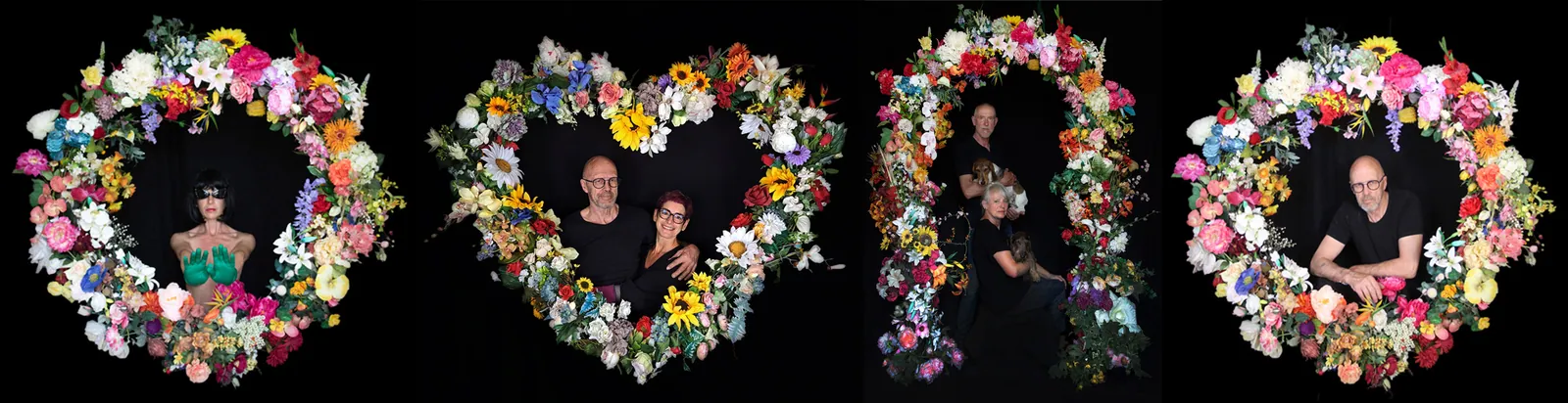 Les trois décors floraux : le cercle, le cœur et l’arche