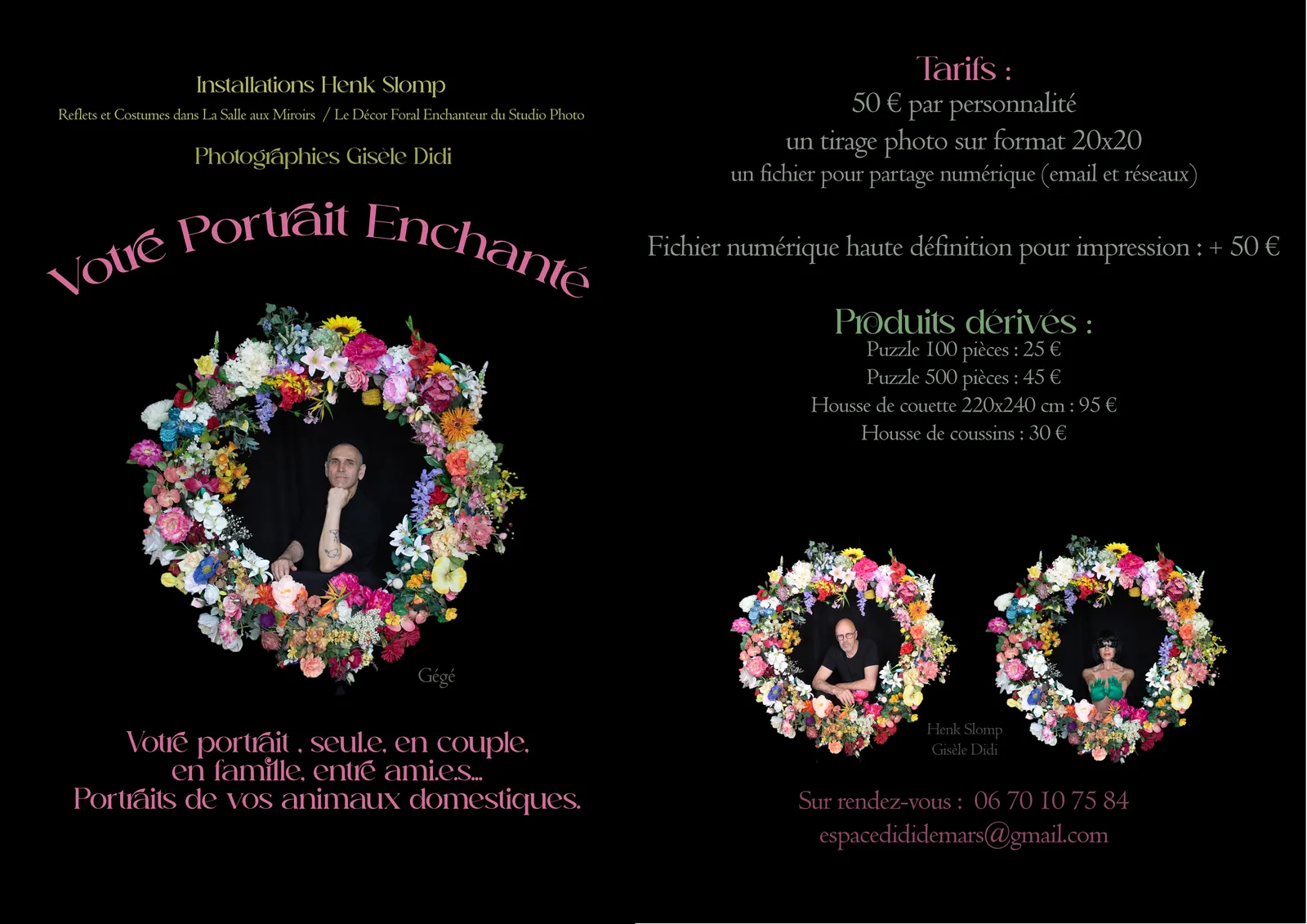 Flyer Votre portrait enchanté