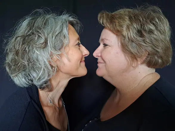 Véronique Perrier et Katia Robin, coiffeuses à Lormes